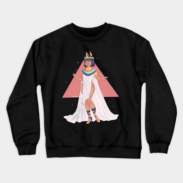 Ankha Crewneck Sweatshirt by Huneynutart